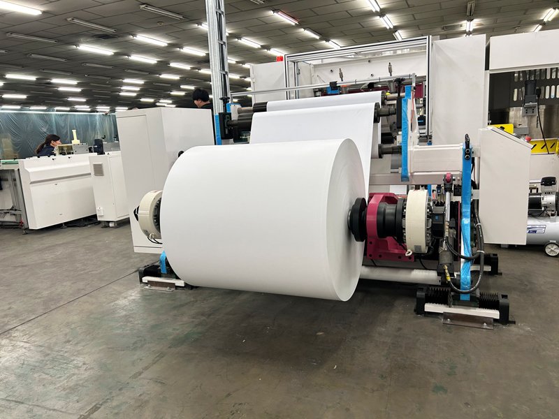fully automatic thermal paper roll slitting machine