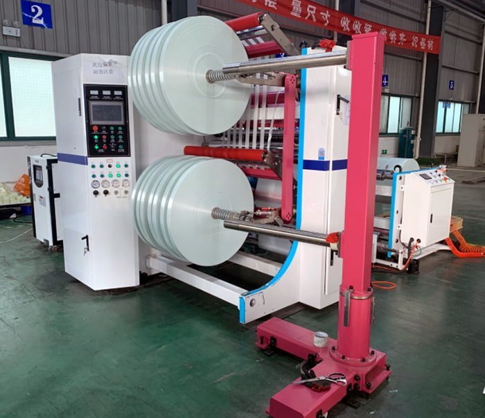 Glass-Fiber-Slitter-Rewinder