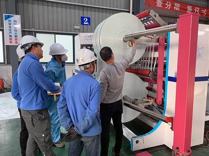 Glass-Fiber-Slitting-Rewinding-Machine-Operation-On-site-Guidance