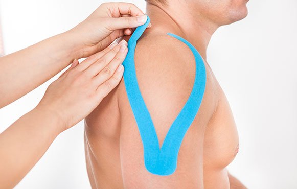 Kinesio taping relieves pain